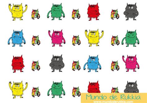 50 Imprimibles Gratuitos Para Manualidades Del Monstruo De Colores