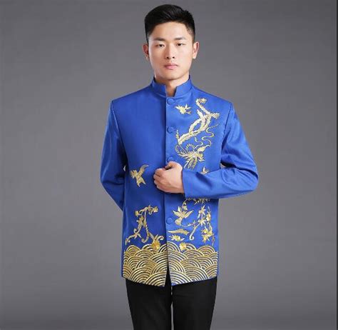 Mens male chinese long sleeve embroidery coat cotton han chinese clothing 2019top rated seller. Chinese men's clothing Traditional Groom wedding Chinese ...