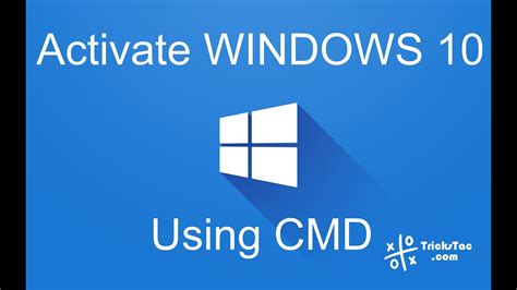 How To Activate Windows 10 Using Command Prompt Cmd Youtube