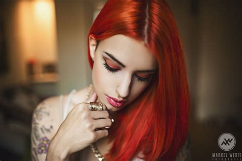 Vikasthakurpins Jana Naima Zerlett 2000×1331 Ginger Hair Photography Women Inked Girls