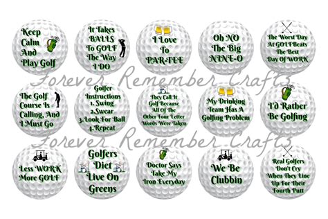 Instant Download Funny Golf Sayings And Quotes Bottle Cap Image