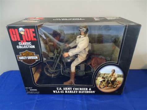Hasbro Gi Joe Classic Collection Us Army Courier And Wla 45 Harley Davidson 1998 76281814773 Ebay