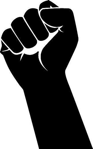 Download Transparent Punch Hand Png Raised Fist Png Pngkit