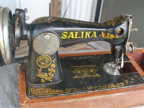 Vintage Early 1900s Salika Brand Sewing Machine Model 786 with