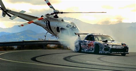 Red Bull Crown Range Drifting By Mad Mike Mazda Rx 7 Travis Pastrana