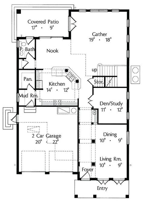 Our living rooms wear a lot of hats: One Story House Plans with No formal Dining Room | plougonver.com