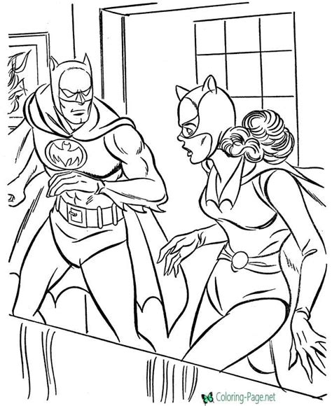 Catwoman Coloring Pages For Kids Printable
