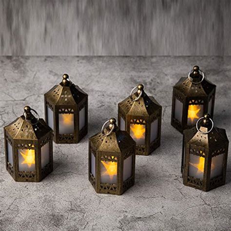 Mini Star Lantern With Flickering Ledbattery Includeddecorative