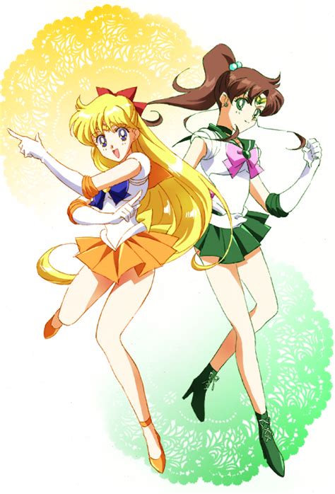 Aino Minako Kino Makoto Sailor Venus And Sailor Jupiter Bishoujo Senshi Sailor Moon Drawn