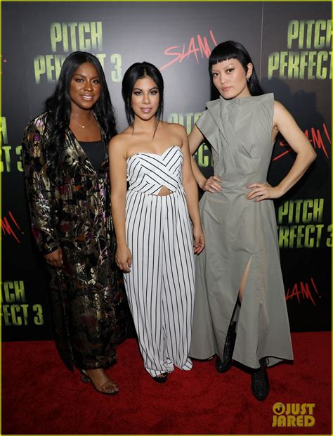 Ester Dean Chrissie Fit And Hana Mae Lee Promote Pitch Perfect 3 In