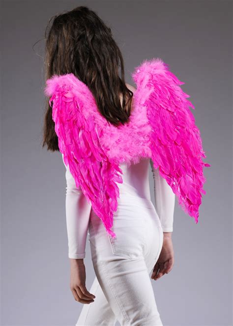 Hot Pink Feather Angel Wings Ns T Accessories Toys And Games