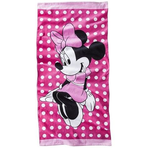 Minnie Mouse Beach Towel 13 Liked On Polyvore Featuring Home Bed