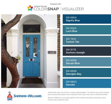 Sherwin williams blue mystery exterior. I found these colors with ColorSnap® Visualizer for iPhone ...