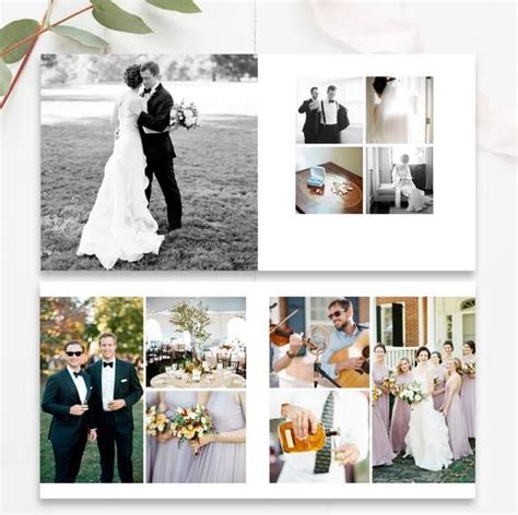 Wedding Album Template 10x10 And 12x12 Wedding Photobook Etsy