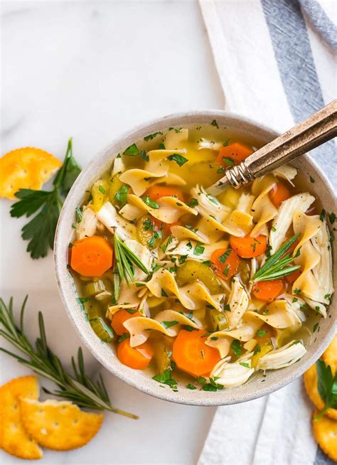 Combine salt and next 6 ingredients; Crock Pot Chicken Noodle Soup | Easy, Healthy Recipe