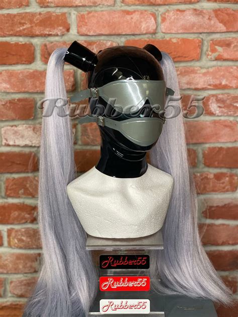 Pigtail 55 Series Bondage Hood Rubber55