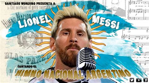 Lionel Messi Cantando El Himno Nacional Argentino Youtube