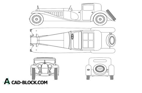 Cad Bugatti Royale Dwg Free Cad Blocks