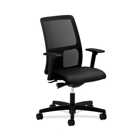 Carolyn rosenquist schedule a visit HON Ignition Low-Back Mesh Task Chair | Synchro-Tilt | Adjustable Arms | Black Fabric
