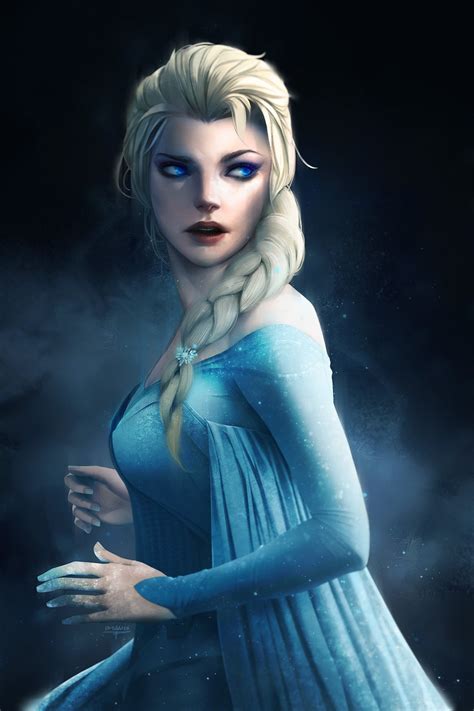 768x1024 Resolution Disney Frozen Queen Elsa Digital Wallpaper