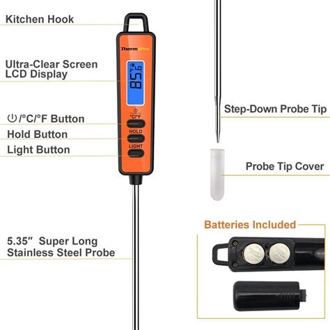 Thermopro Tp 01a Digital Instant Read Meat Cooking Thermometer