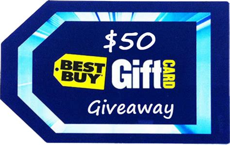 And gift cards are an easy way to gift and let the recipient buy what they want. $50 Best Buy Gift Card Giveaway