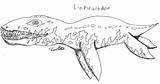 Liopleurodon Coloring sketch template