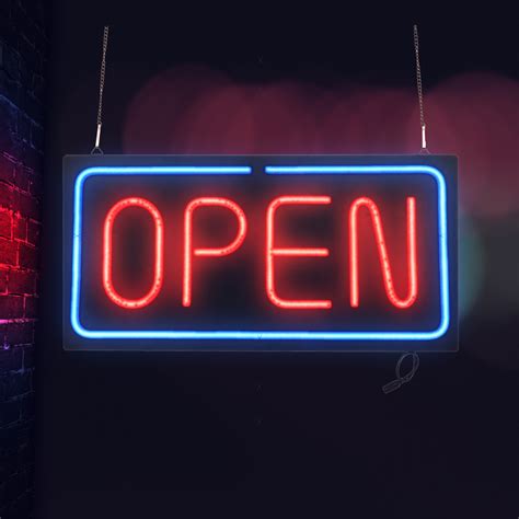 Led Neon Open Sign 20x10 24x12 315x157 Inch Wall Storefront