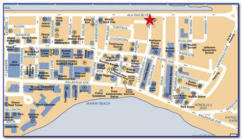 Map Of Hotels Waikiki Beach Maps Resume Examples Ml52eqmdxo