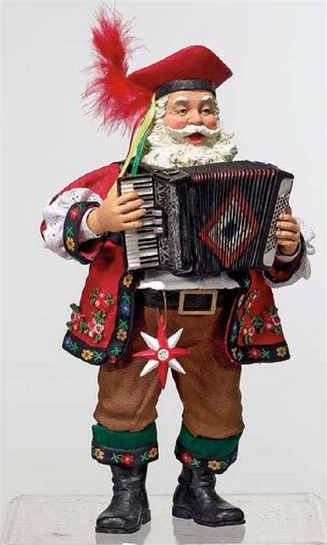 Polish Santa With Accordion Santa Santa Claus Christmas Carol
