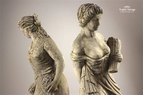 Composition Stone Female Garden Statuefigure