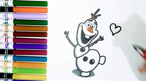 Cómo Dibujar A Olaf De Frozen Fácil Y Rápido