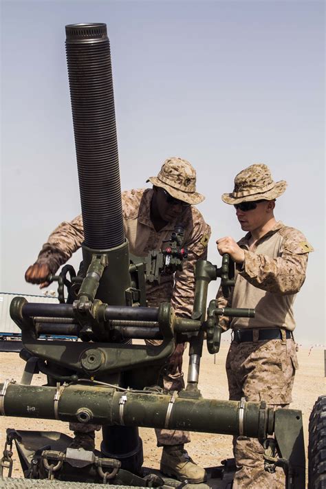 u s marines set up m120 120mm mortar systems in al galail qatar april 23 2013 the marines