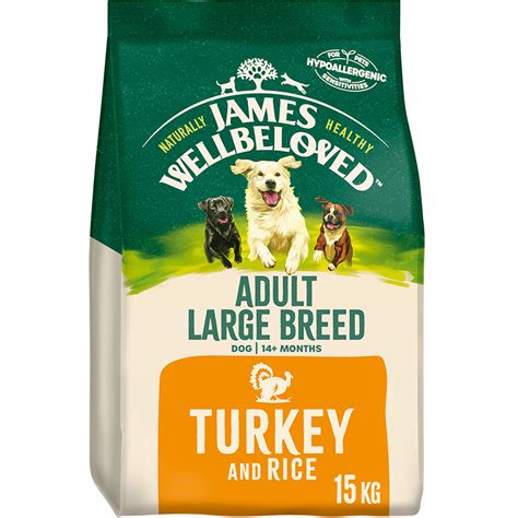 James Wellbeloved Large Breed Dry Adult Dog Food Turkey And Rice 15kg