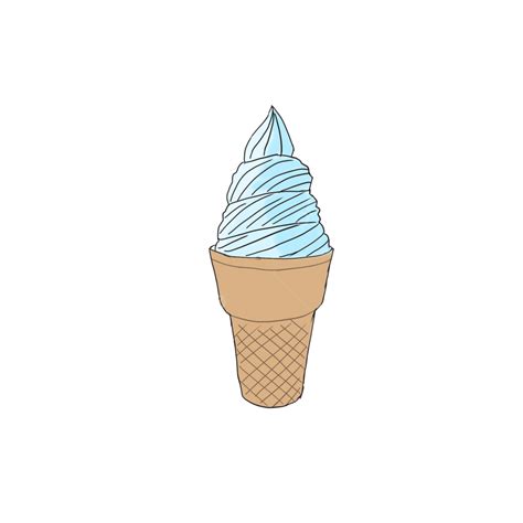 Hand Drawn Cartoon Ice Cream Material Ice Cream Cartoon Ice Cream