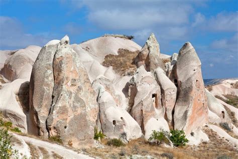 Unique Geological Formations In Cappadocia Turkey Stock Image Image