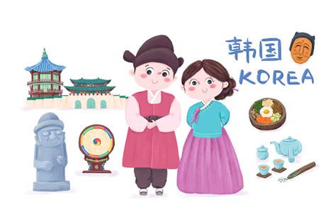 韩国可爱卡通素材 韩国可爱卡通图片素材下载 觅知网