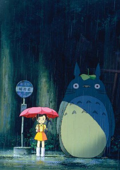 Il Mio Vicino Totoro Film Di Hayao Miyazaki Giappone 1988 Art