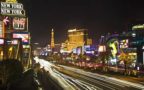 Nightlights Las Vegas Nevada Hd Wallpaper Background Image