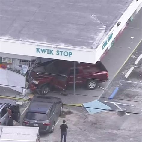 Truck Crashes Into Convenience Store After Collision In North Miami