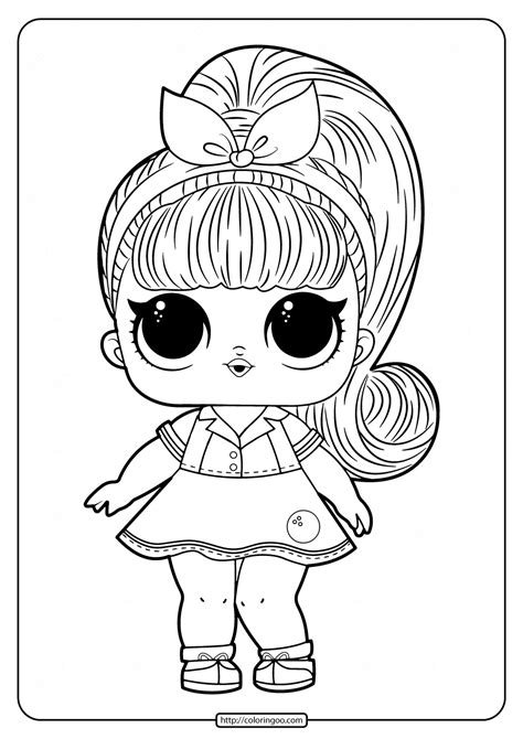 Download and print these princess pdf coloring pages for free. Printable LOL Doll Coloring Pages for Free