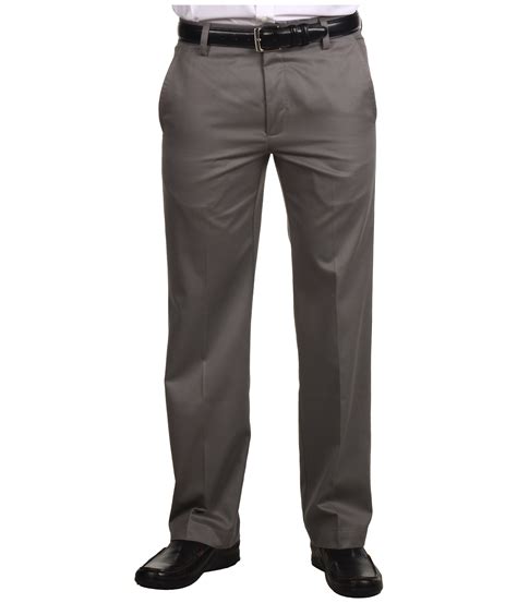 Dockers Signature Khaki D1 Slim Fit Flat Front In Gray For Men Lyst
