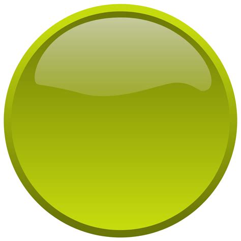 Green Round Button Free Image Download