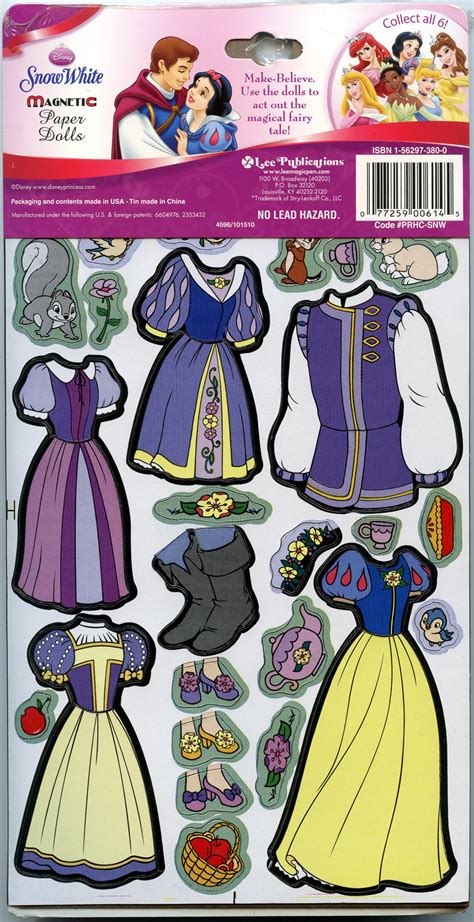 Filmic Light Snow White Archive 2012 Snow White Magnetic Paper Dolls