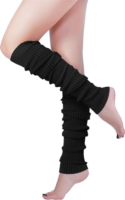 Amazon Long Leg Warmer V28 Womens Men 80s Party Ribbed Knit