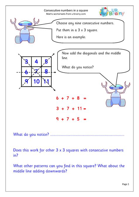 Squire Square Square Numbers Worksheet Teacher Made Numeracy Square