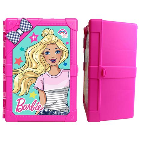 Barbie 8 Doll Multi Compartment Storage Case With New And Improved
