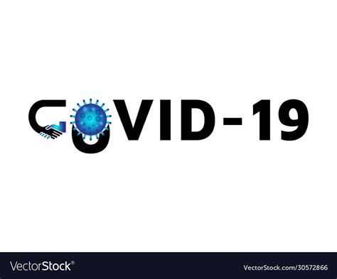 Corona Virus Or Covid 19 Logo Design Royalty Free Vector
