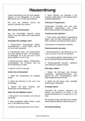 Mustertabellen der deutschen declination u. Immobilien - Vorlagen, Verträge, Tabellen - downloaden bei ...