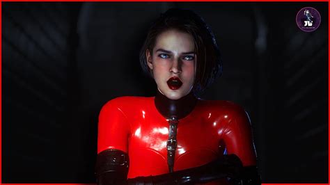 Jill Bdsm Red Corset Latex Costume Resident Evil Remake Pc Mod Hd